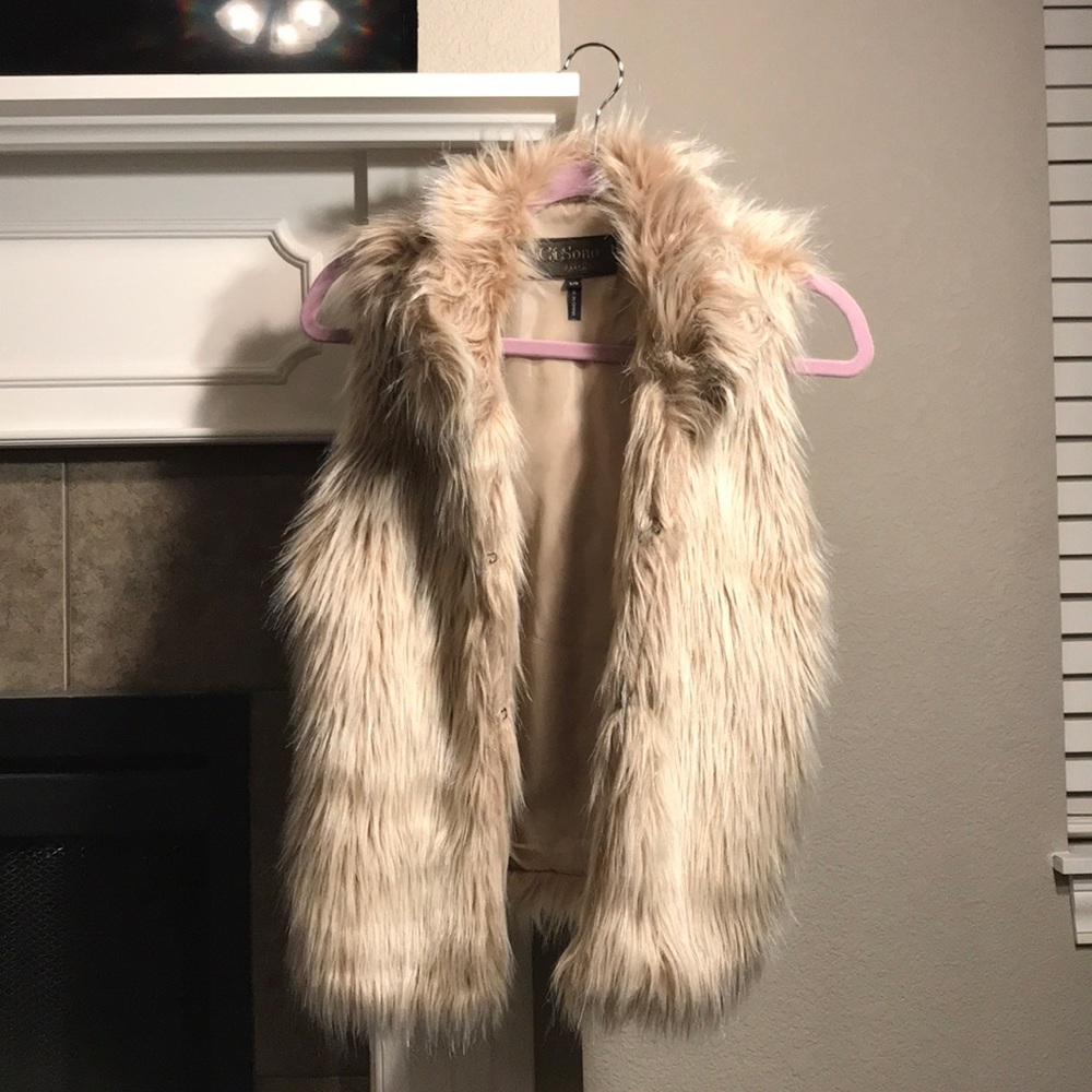 Faux fur vest